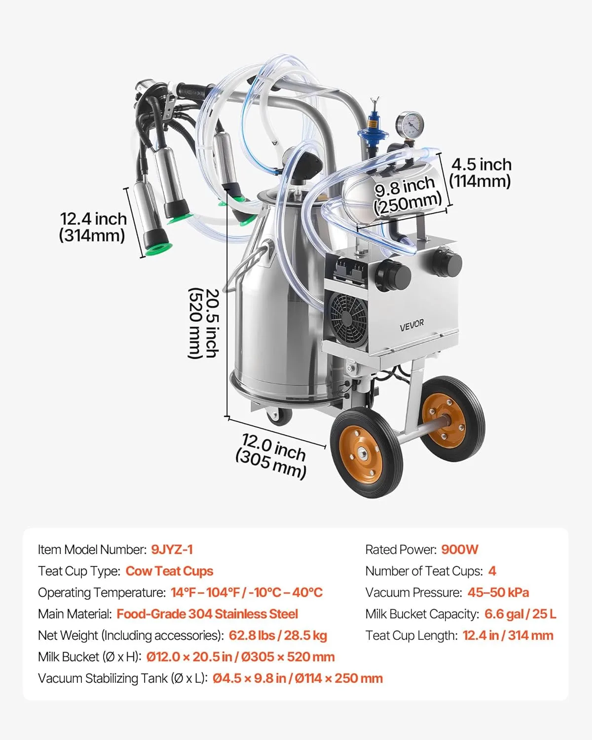 AICO Single Barrel Milking Machine