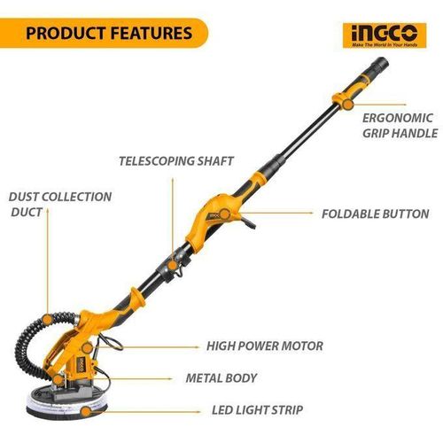 INGCO DWS10501 Dry Wall Sander 1050W
