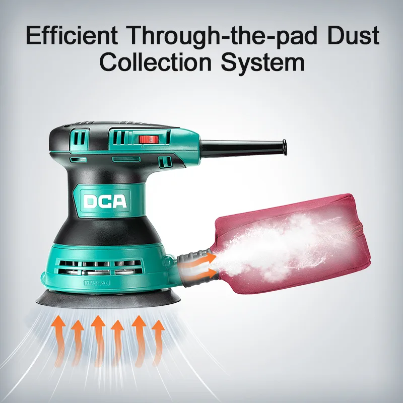 DCA ASA125 Electric Random Orbital Sander 300W 125mm