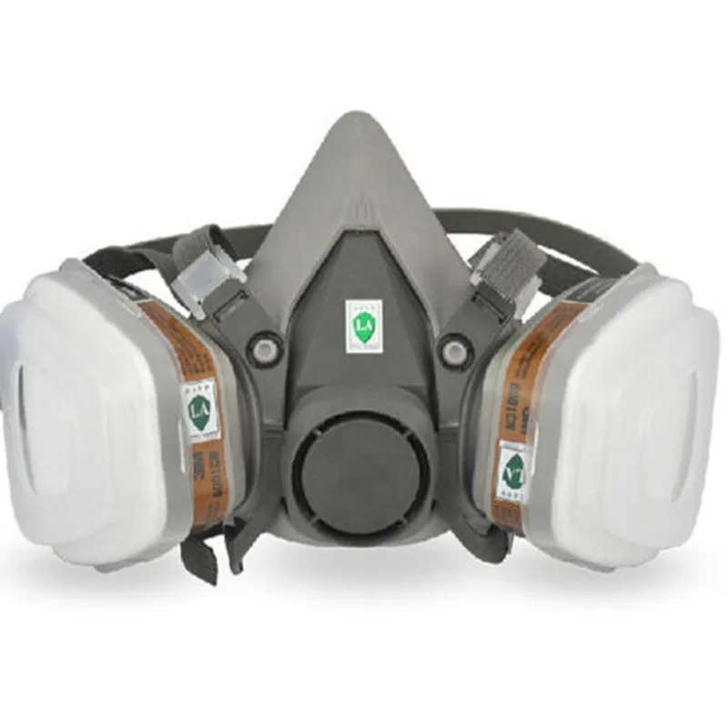 2018 Half Face Respirator Mask With Dual Filters