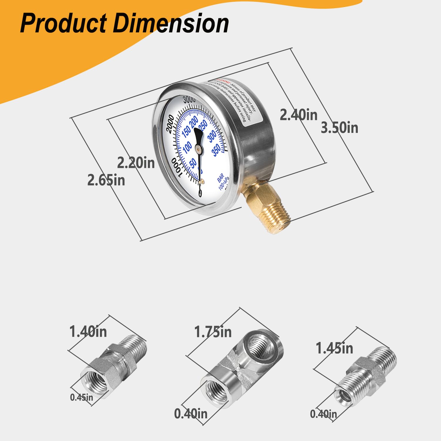 Pressure Gauge for Airless Sprayer