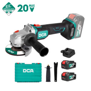 DCA 20V Cordless Brushless Angle Grinder Kit