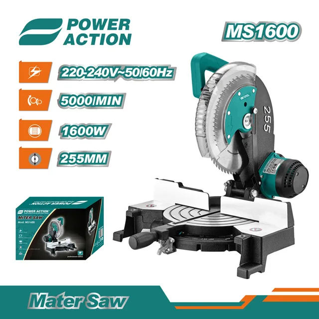 Power Action MS1600 10″ (255 mm) Miter Saw