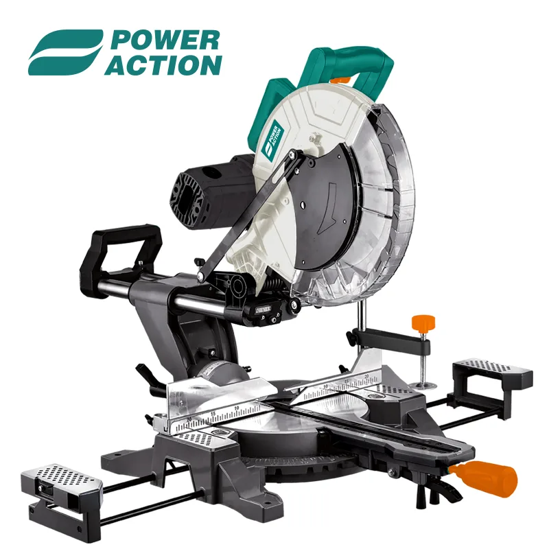 Power Action MS305 Dual-Bevel Sliding Compound Miter Saw 2000 W