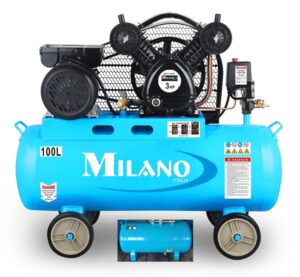 Milano Italia 100L 3HP Petrol Air Compressor