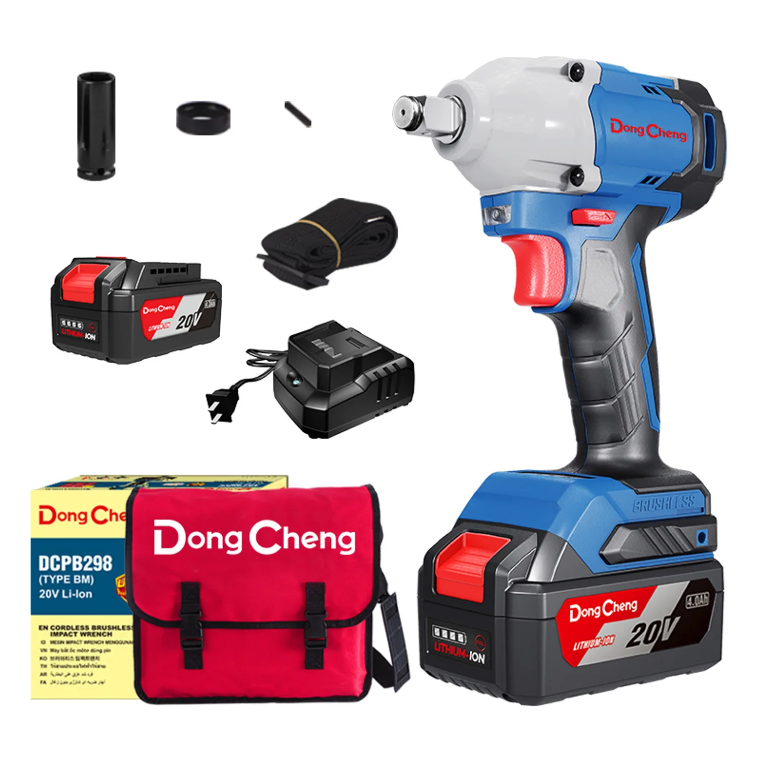 Dongcheng DCPB298 20V Cordless Brushless Impact Wrench