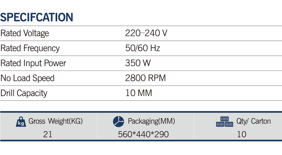 MAXMECH ED 350-10T Torque Electric Drill