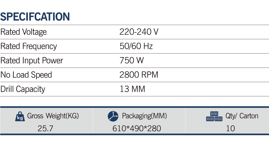 MAXMECH ED 750-13 Electric Drill