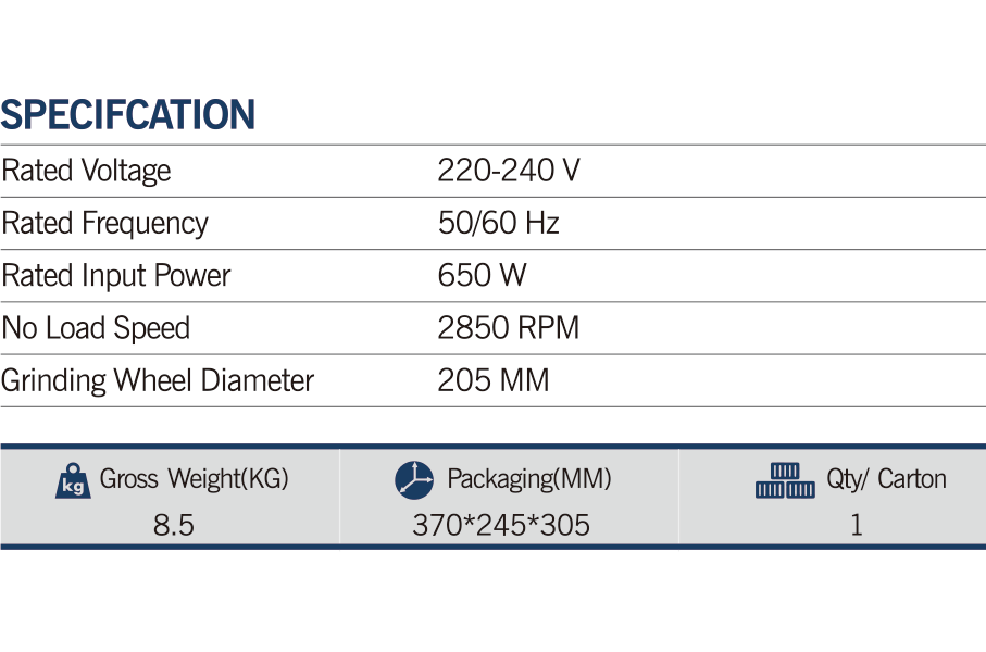 MAXMECH BG 650-205 Bench Grinder