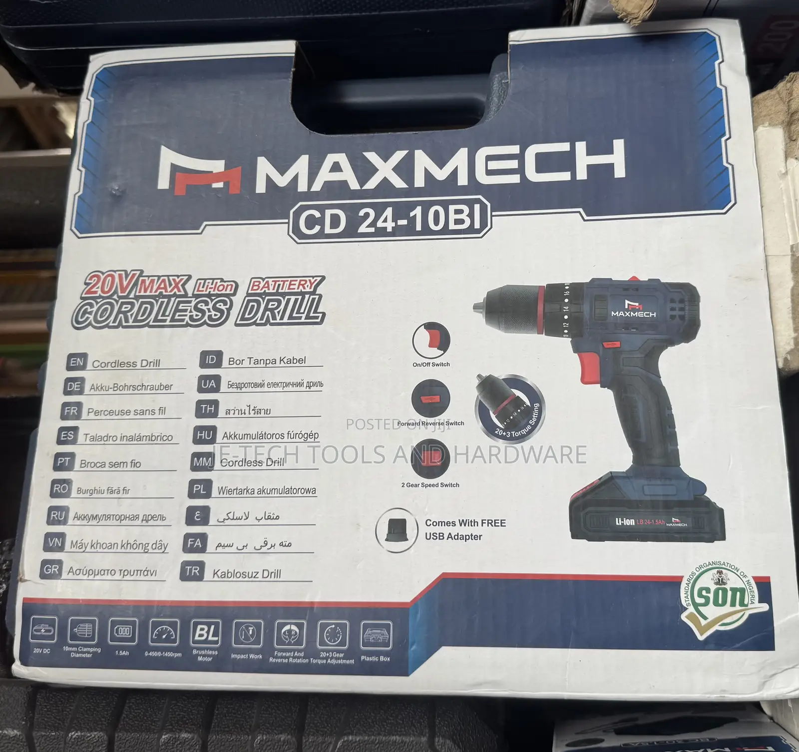 MAXMECH CD 24-10 Cordless Drill