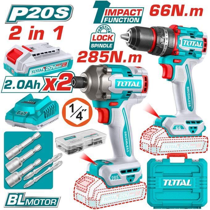 TCKLI20277 20V Cordless 2-Piece Combo Kit