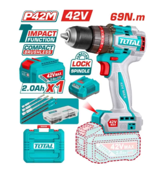 TIDL1426982 42V Compact Brushless Cordless Impact Drill