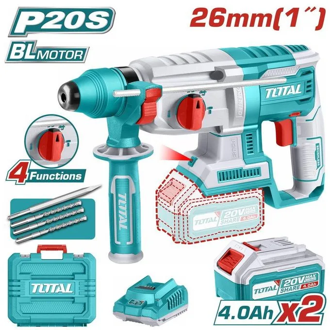 Total TRHLI202287 20V Cordless Rotary Hammer