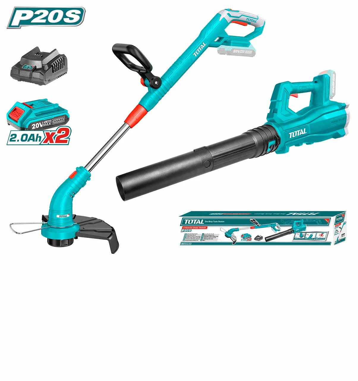 TOTAL TOSLI23024 Cordless 2pcs Combo Kit