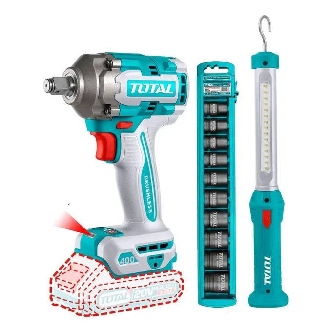 TOTAL TOSLI23048 Cordless 2 Pcs Combo Kit (20V)