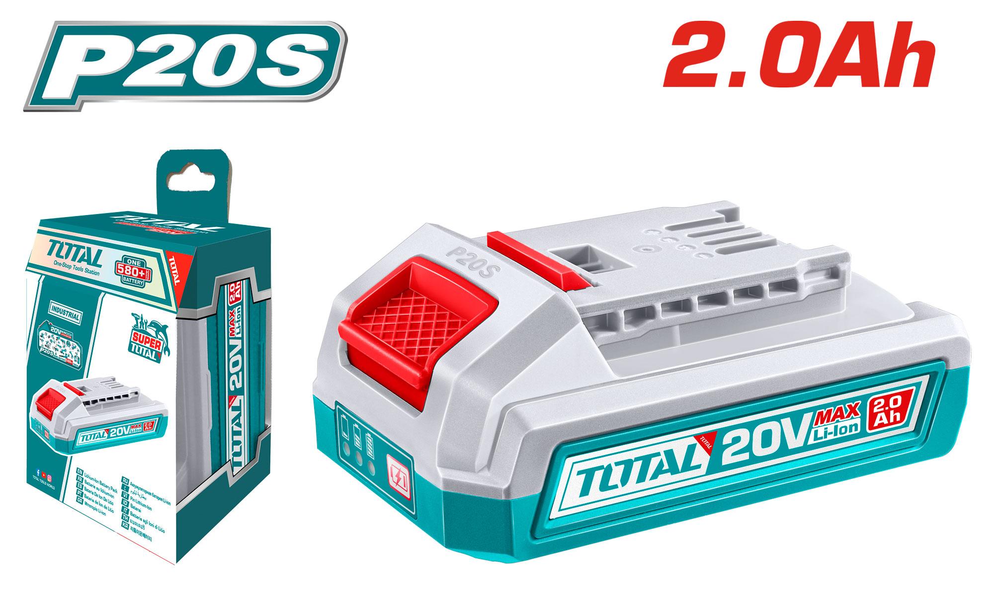 TOTAL TFBLI20011 20V 2.0Ah Lithium-Ion Battery