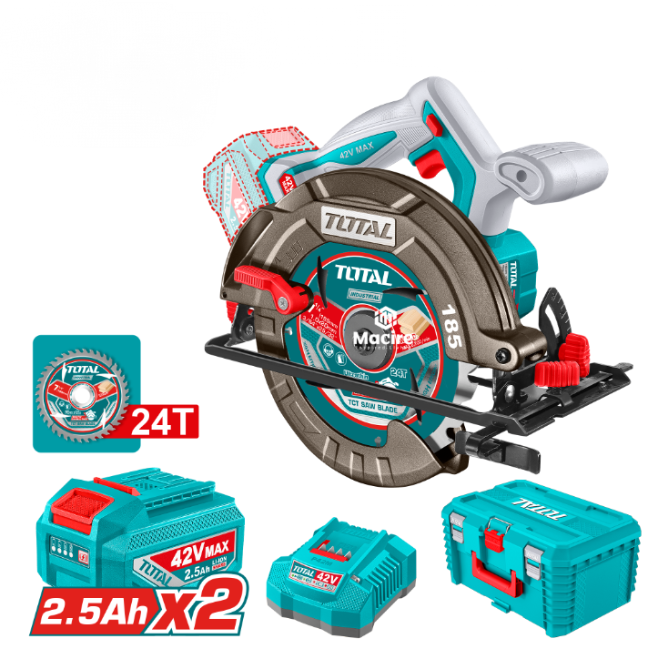 TOTAL TSLI4218512 42V Cordless Circular Saw
