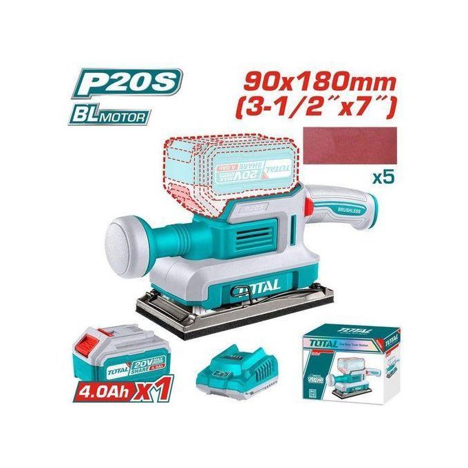 TOTAL TFSLI20311 20V Cordless Finishing Sander